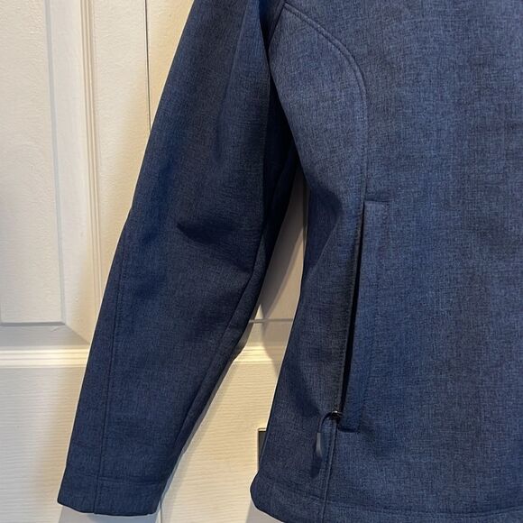 Kirkland Blue Water Repellent Soft Shell Zip Up Lined Jacket Size M - Picture 7 of 15